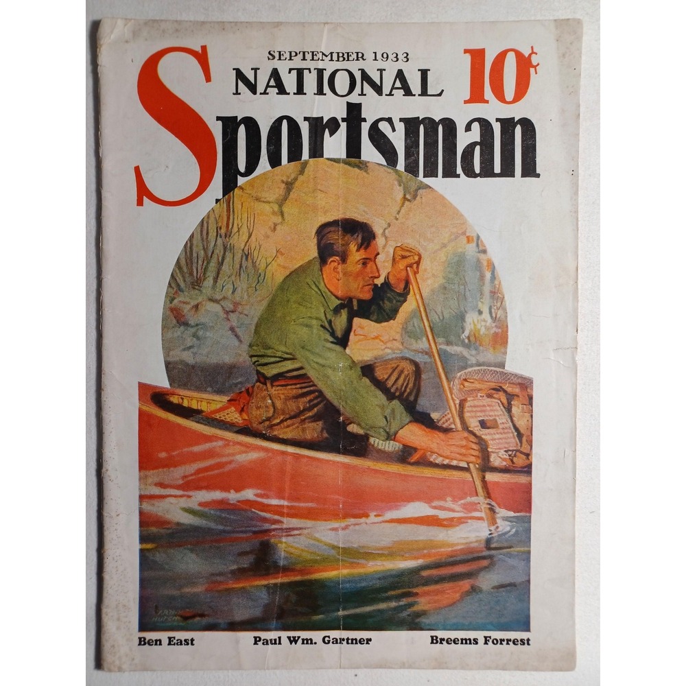 Vintage 1933 National‎ Sportsman Magazine September Hunting Fishing Outdoors